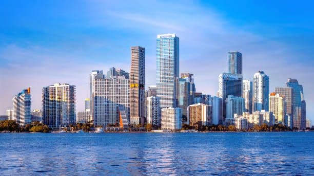 A shot of Miami's skyline
